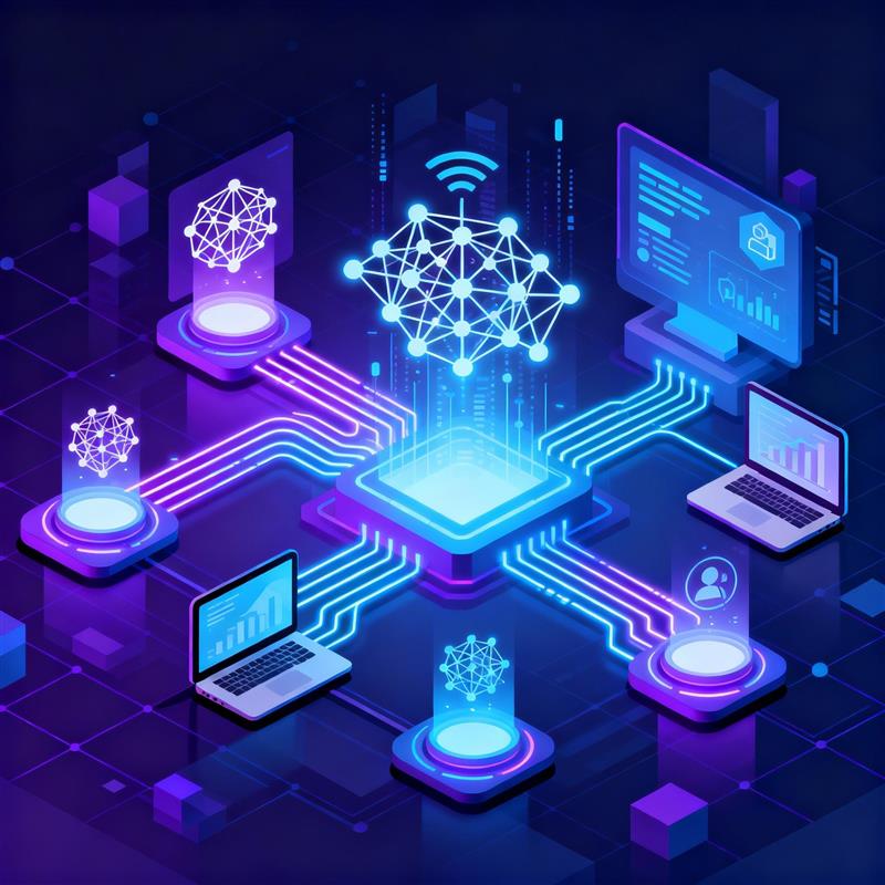 AI neural network visualization